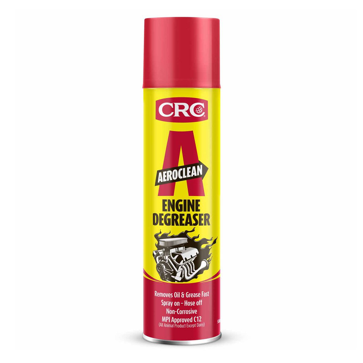 automotive-crc-aeroclean-degreaser-concentrated-jet-of-cleaning-solution-that-dissolves-and-removes-oil-and-grease-from-dirty-engines-500ml-vjs-distributors-C5070