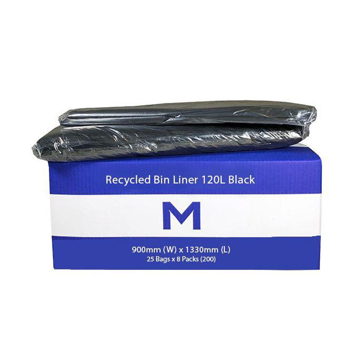 bins-bin-liners-bags-120L-litre-recycled-rubbish-bin-liners-25-bags-x-8-packs-200-bags-900mm-wide-x-1330mm-length-vjs-distributors-RB120LB
