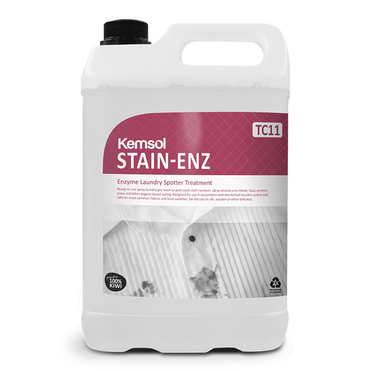 cleaning-products-laundry-kemsol-stain-enz-laundry-spotter-5L-litre-laundry-pre-wash-or-post-wash-stain-remover-blood-food-protein-grass-organic-based-soiling-vjs-distributors-KSTAINE