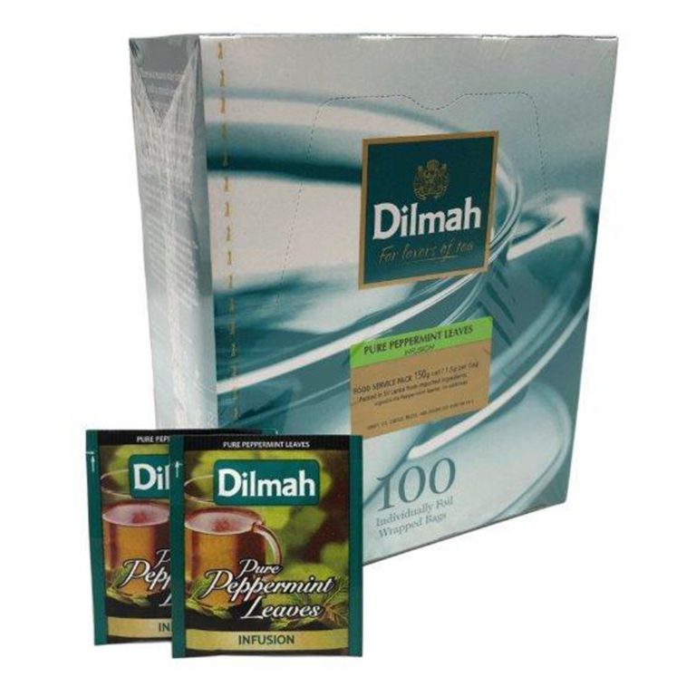 Dilmah Peppermint Foil Wrap Teabags -100 | VJ Distributors