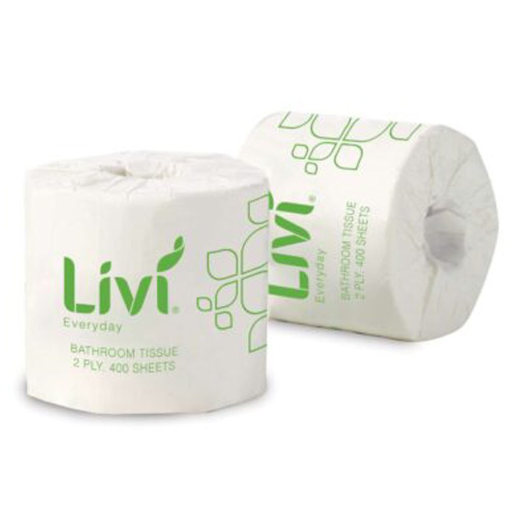 Livi Everyday Toilet Paper Wrapped 2ply 400 Sheets x 48 VJ Distributors