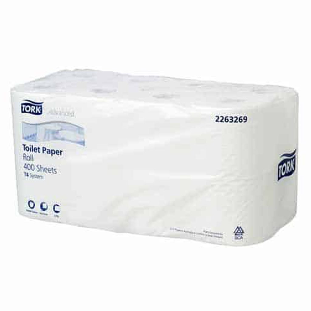 Tork Toilet Paper Unwrapped 2ply 400s 48rolls | VJ Distributors