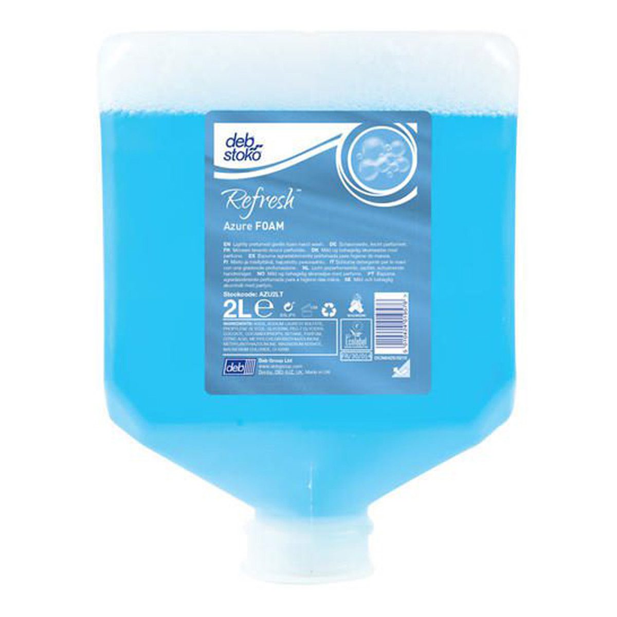 washroom-skincare-hand-soap-refresh-azure-foam-wash-1L-litre-light-fresh-fragranced-gentle-azure-blue-foam-hand-wash-conditioners-moisturisers-help-prevent-skin-drying-vjs-distributors-AZU1L