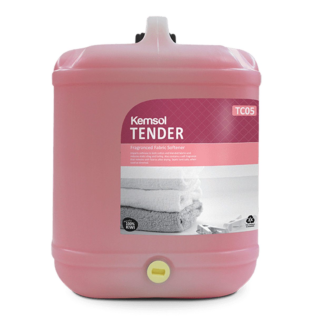 cleaning-products-laundry-kemsol-tender-fabric-softener-20L-litre-softness-cotton-blended-fabrics-reduces-static-cling-linting-soft fragrance-remains-fabrics-after-drying-vjs-distributors-KTEND20