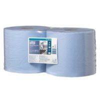 paper-products-dispensers-tork-wiping-paper-blue-combi-roll-2-ply-twin-pack-750-wipes-2-rolls-w1-w2-mopping-up-liquids-and-hand-drying-floor-or-wall -stand-dispensers-vjs-distributors-130052