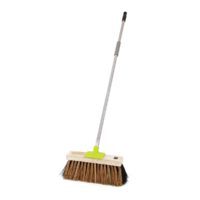 cleaning-equipment-yard broom-1.35mt-metal-thread-fit-handle-outdoor-yard-sweep-broom-for-medium-to-heavy-sweeping-vegetable-fibre-bristle-cane front-black-bassine-tufting-vjs-distributors-RBAS143