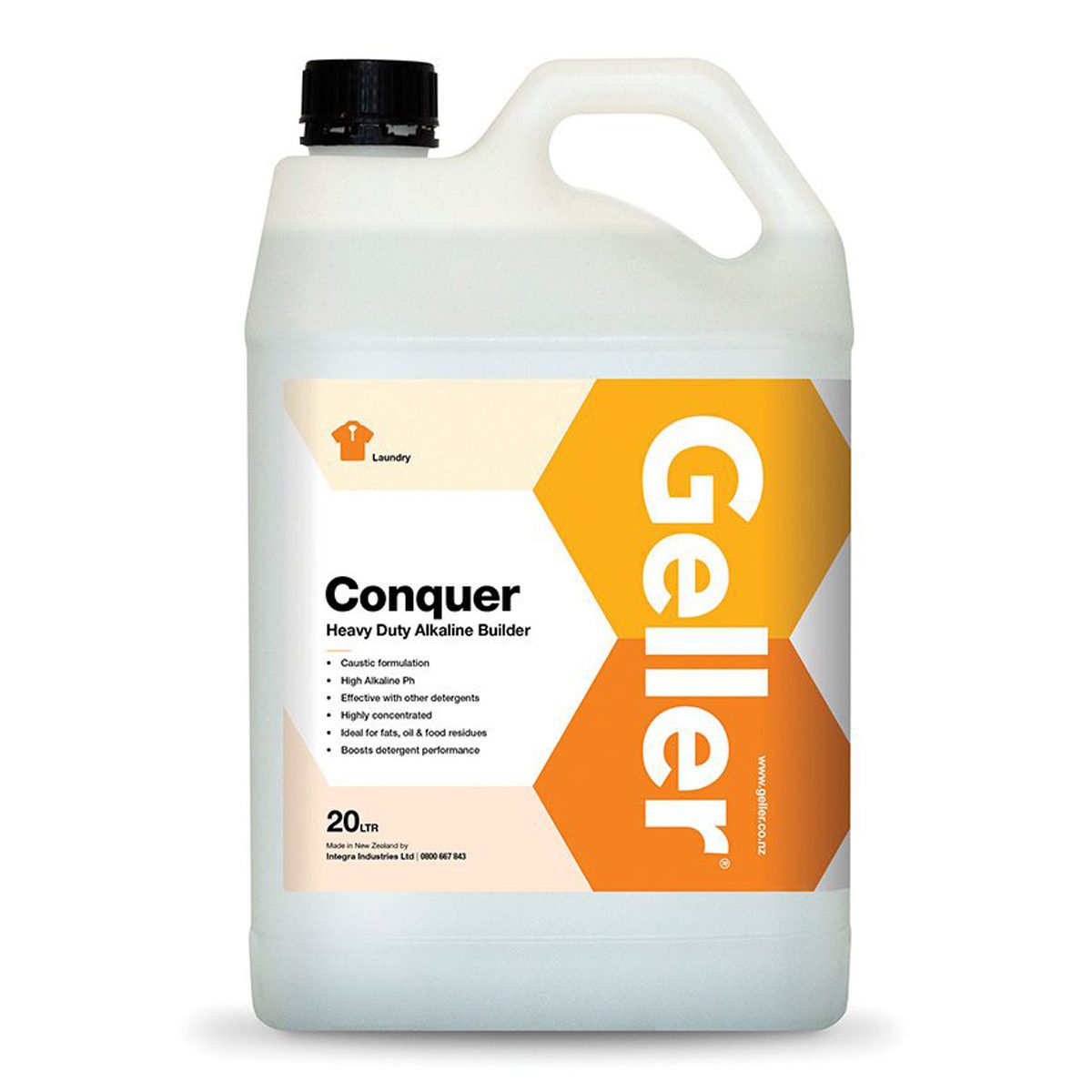 cleaning-products-laundry-geller-conquer-hd-alkaline-builder-20L-litre-heavy-duty-alkaline-builder-for-break-wash-heavily-soiled-textiles-dispensed-automatic-laundry-systems-vjs-distributors-CONQUER20