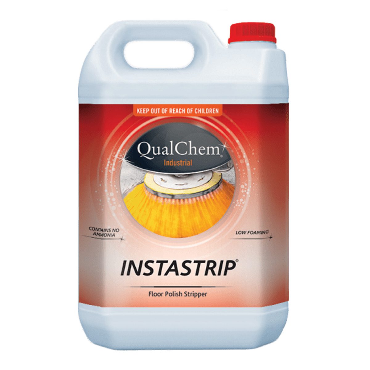 cleaning-products-floorcare-qualchem-instastrip-floor-polish-stripper-5L-litre-clear-highly-alkaline-powerful-non-ammoniated-liquid-stripper-removing-wax-acrylic-polymer-floors-vjs-distributors-IST5