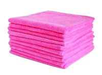 Microfibre Cloth Red/Pink 40 x 40cm Each