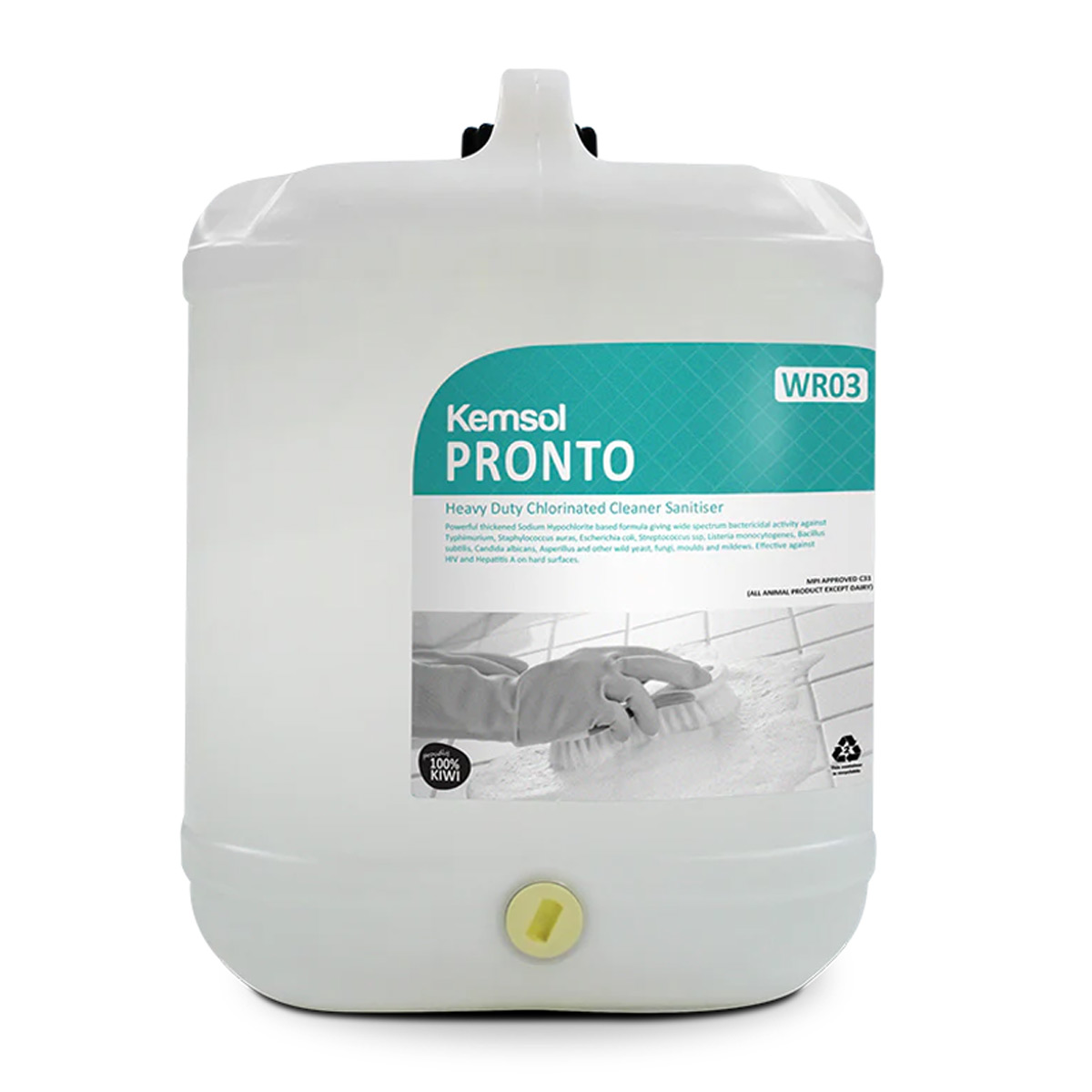 cleaning-products-industrial-specalist-pronto-germicidal-cleaner-20L-litre-heavy-duty-chlorinated-cleaner-sanitiser-powerful-thickened-sodium-hypochlorite-vjs-distributors-hawkes-bay-nz-FK-PRONTO20