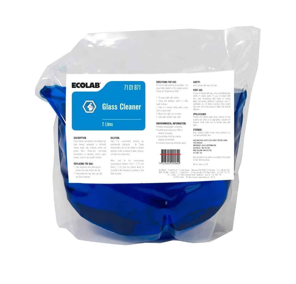 Ecolab Glass Cleaner 2Lt Bladder