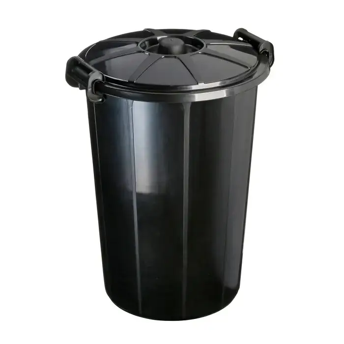 Rubbish Bin Set with Lid 68 Litre