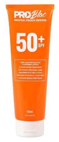 Probloc SPF 50 + Sunscreen 125ML Squeeze Bottle