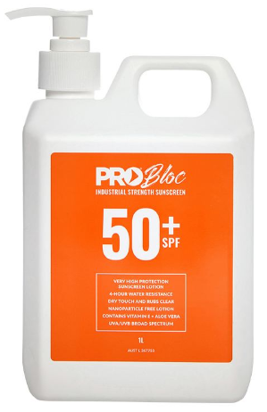 Probloc SPF 50 + Sunscreen 1L Pump Bottle