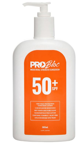 Probloc SPF 50 + Sunscreen 500ML Pump Bottle