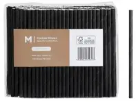 Paper Straws Cocktail Black - 2500