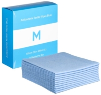 SAC10B Blue Antibacterial Wipes - 10's
