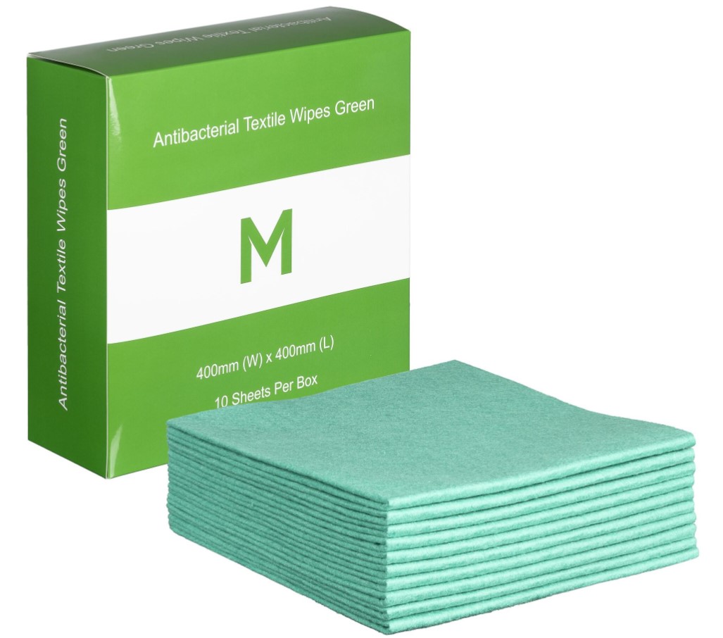 SAC10G Green Antibacterial Wipes - 10's