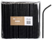 Paper Straws Flexible Black - 2500