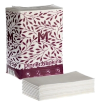 MPH38485 Airlaid Dinner Napkin 1/8 Fold White 500's