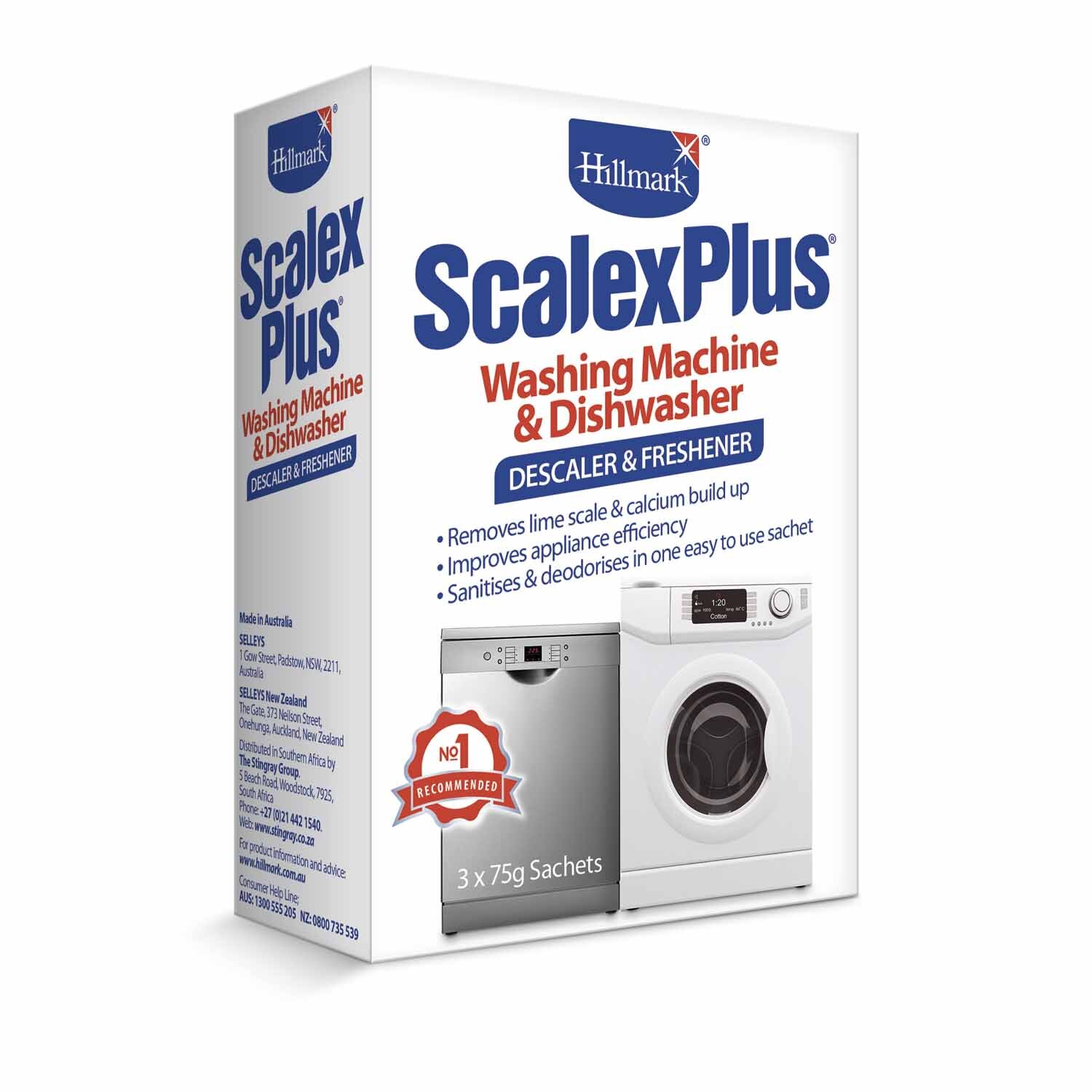 Dishwasher and Washing Machine Cleaner - 3 x 75gm pack