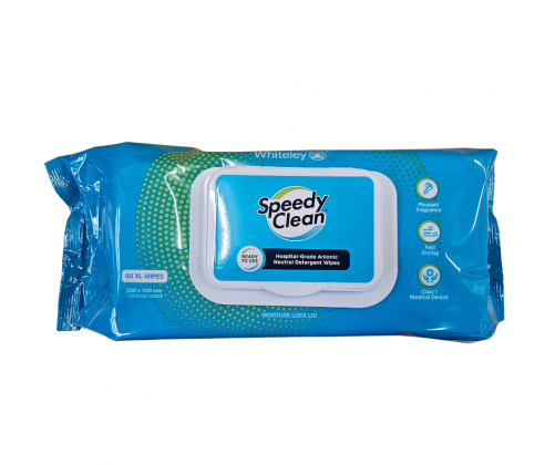 Speedy Clean Hospital Grade Anionic Wipes - 80pk