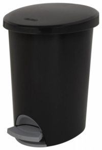 Sterilite Step-on/Pedal Bin 9.8 ltr - Black